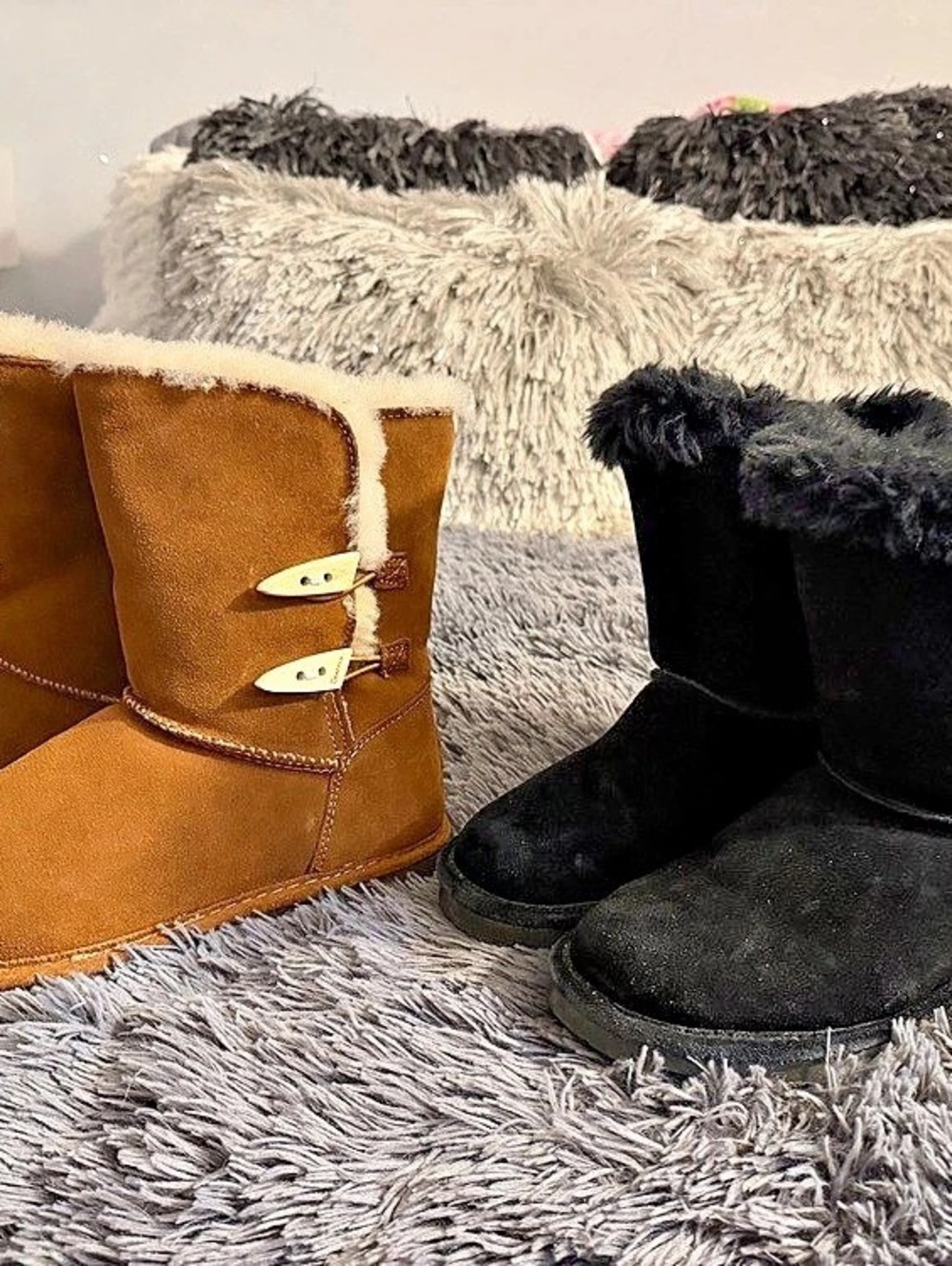 Bearpaw Abigail Winter Boots Brown & Black